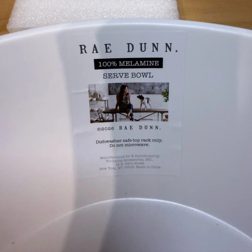 Rae Dunn SNACKS‎ Melamine Serving Bowl | NWT